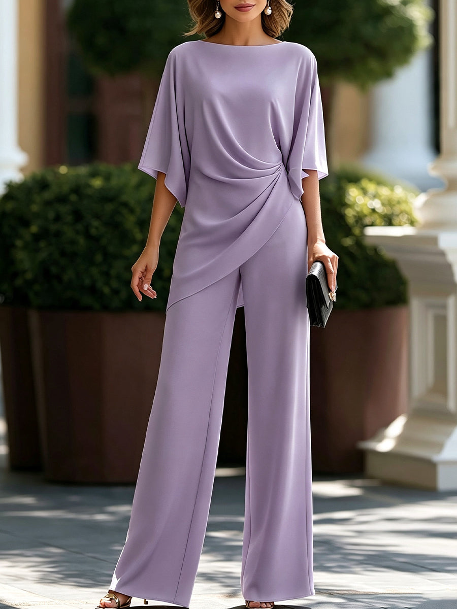Lorna — Draped Waist Two Piece Set