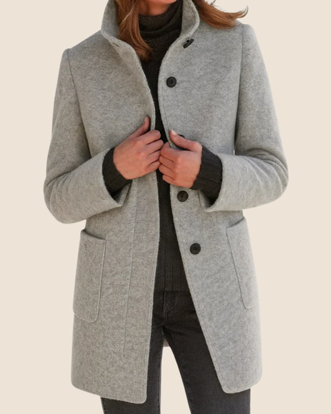 Eleonora — Mid-Length Wool-Blend Coat