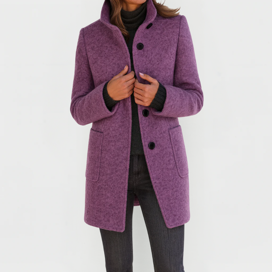 Eleonora — Mid-Length Wool-Blend Coat