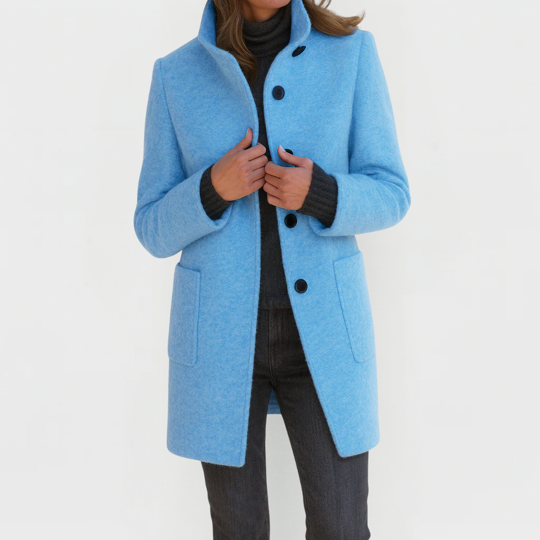 Eleonora — Mid-Length Wool-Blend Coat