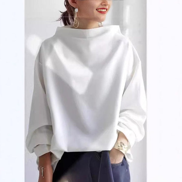 Hortense – High-Neck Soft Knit Top