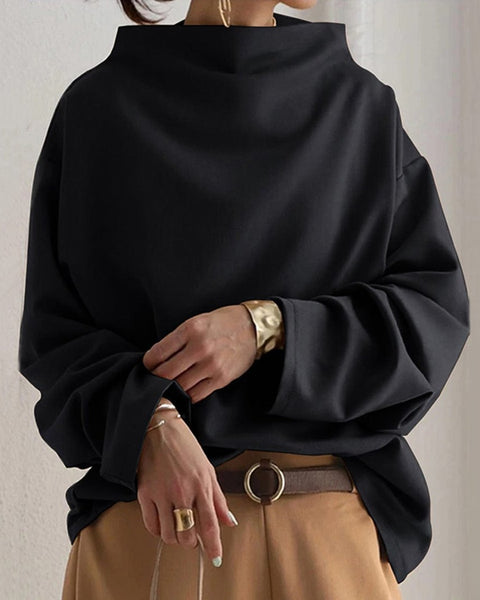 Hortense – High-Neck Soft Knit Top