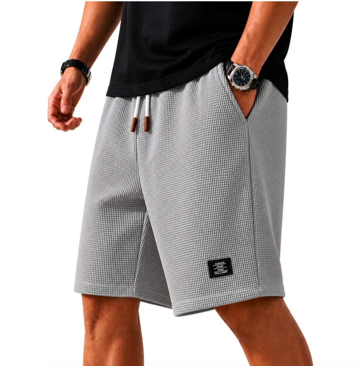 Marco - Modern Riviera Waffle Bermuda Shorts