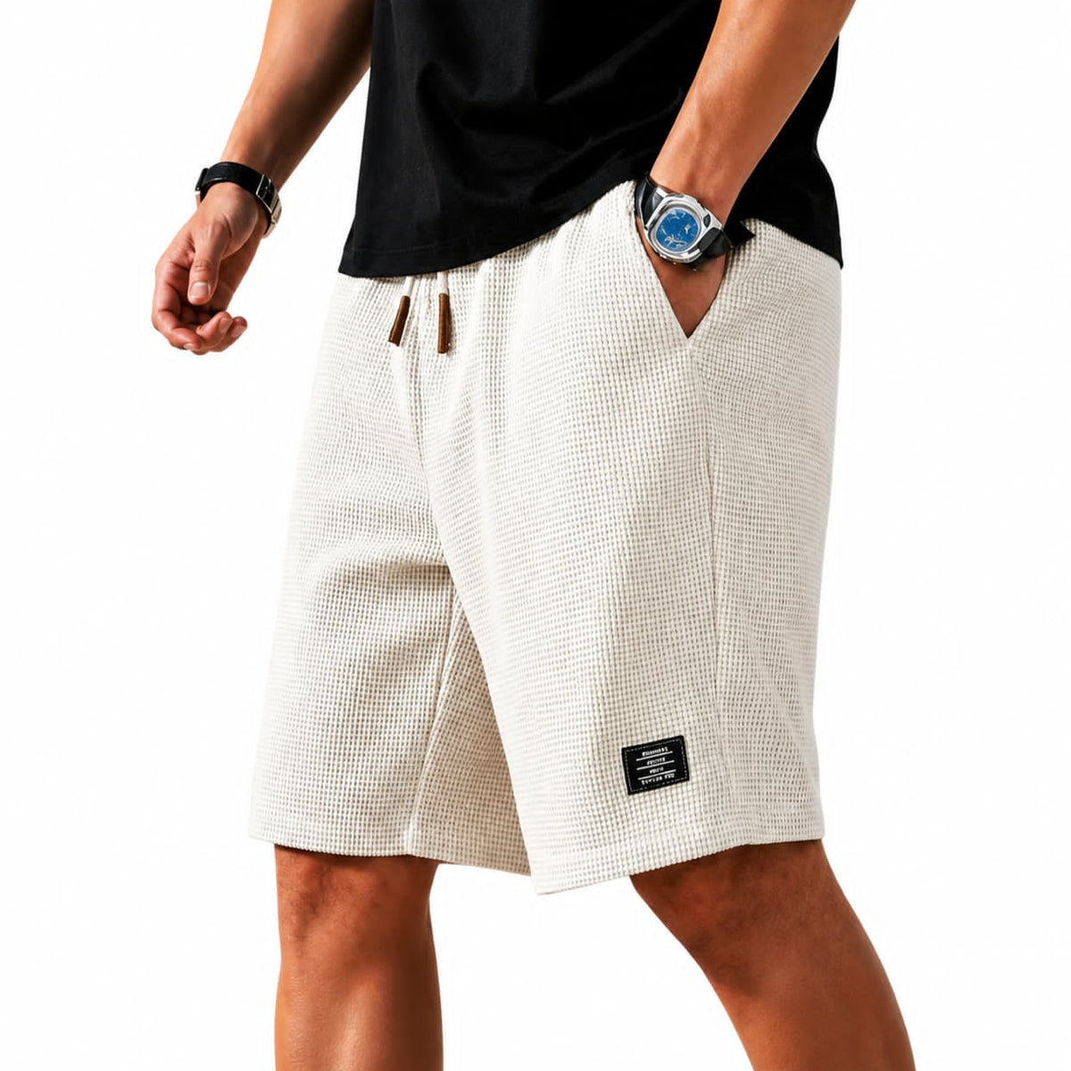 Marco - Modern Riviera Waffle Bermuda Shorts