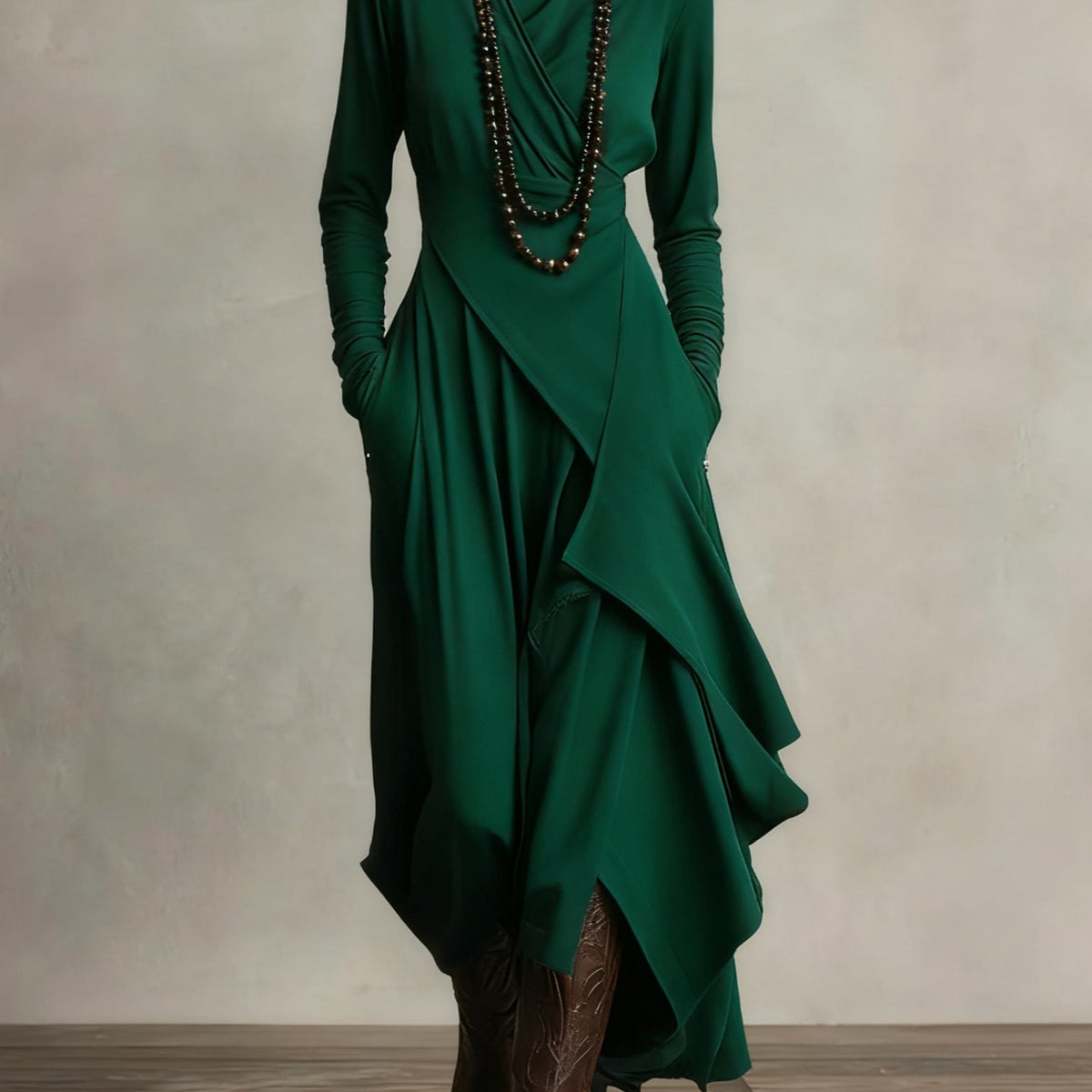 Patricia – The Cosy Roll-Neck Maxi