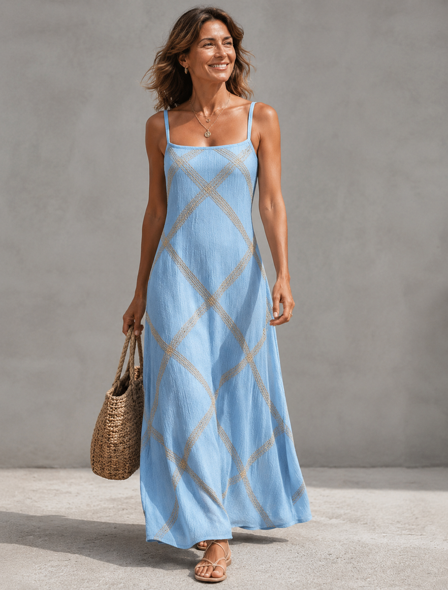 Vittoria - Black Camel Geometric Dress