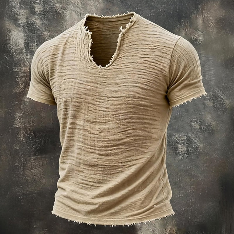 Kai - Vintage V-Neck T-Shirt