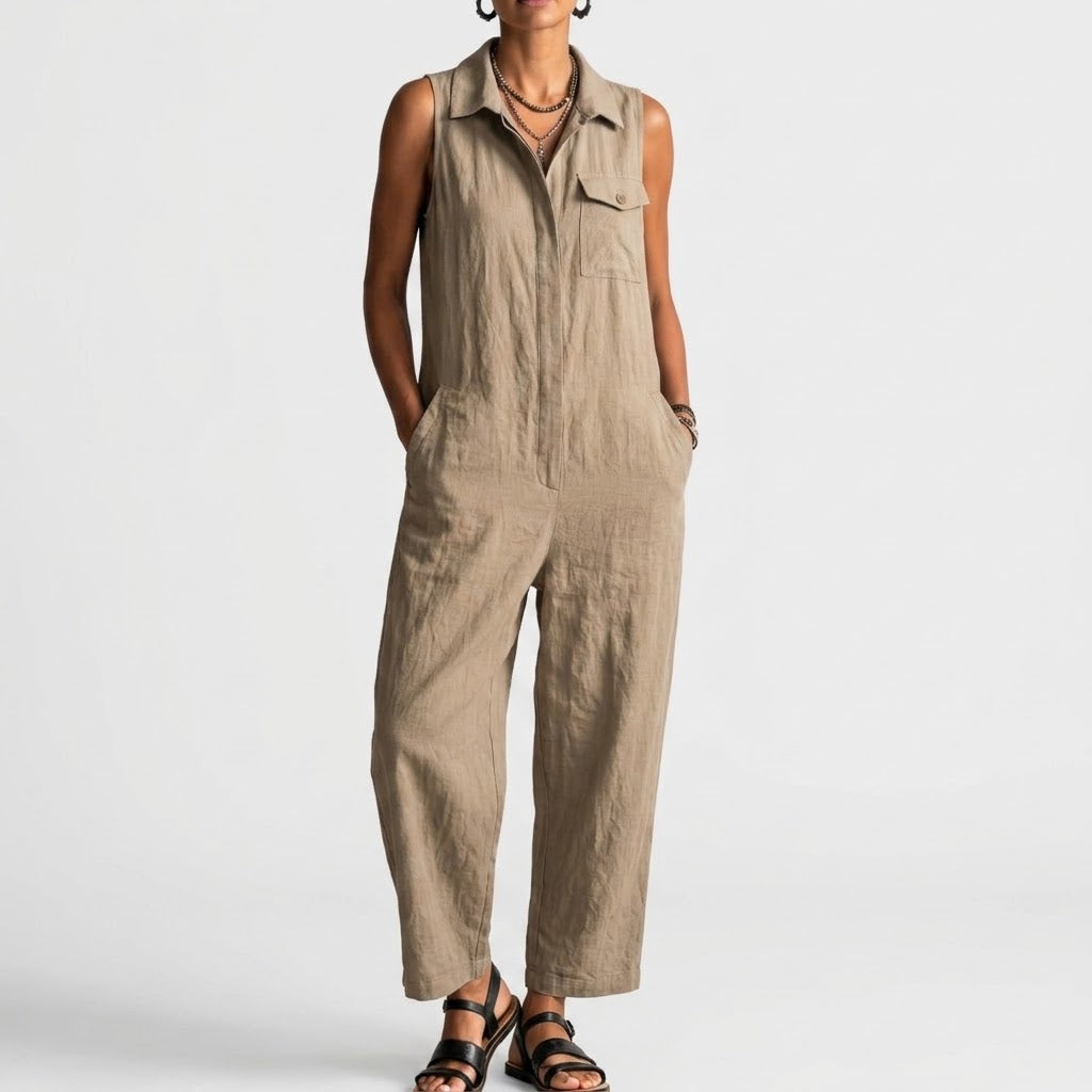 Naia - Sleeveless Wide-Fit Jumpsuit
