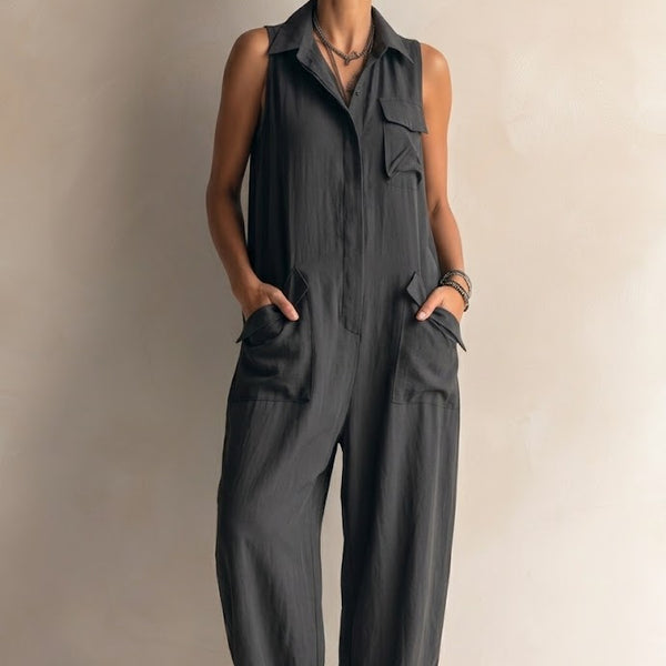 Naia - Sleeveless Wide-Fit Jumpsuit