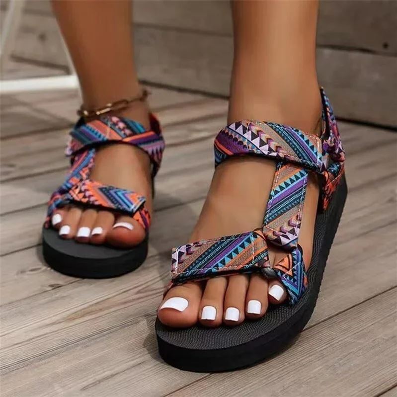 Maya Boho Sandals — Ethnic Design with Non-Slip Sole
