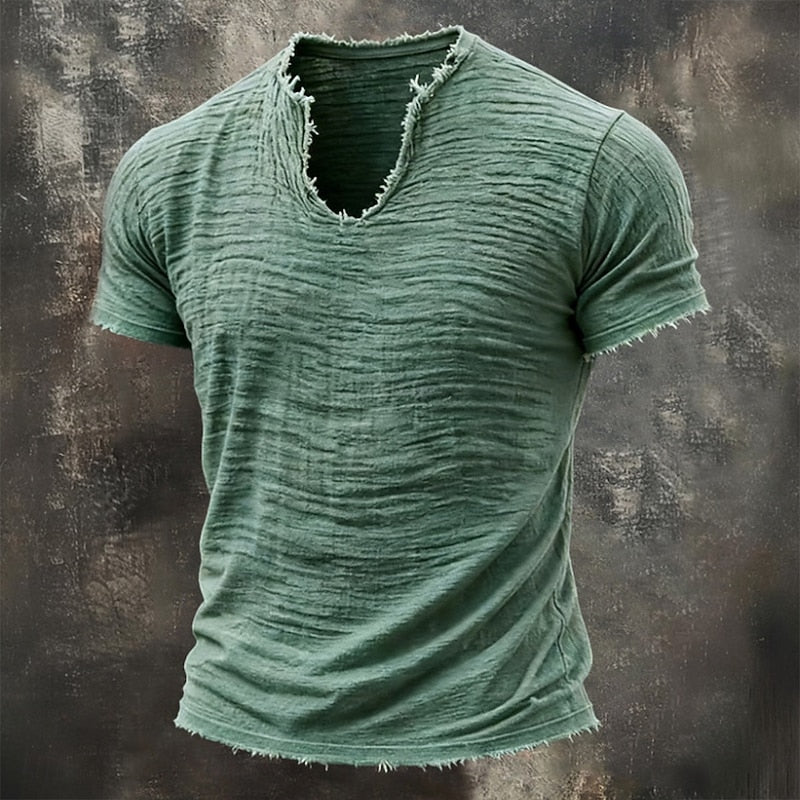Kai - Vintage V-Neck T-Shirt