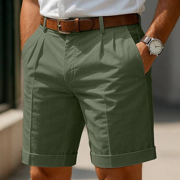 Martín Pleated Shorts — Structured Cut for Men